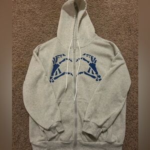 Skeleton Heart Hands Zip up